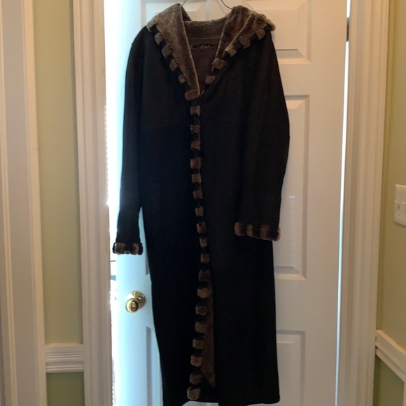 Full length Shearling coat T.O. LEATHER FASHIONS - Picture 1 of 5